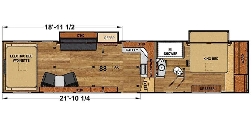 Eclipse Attitude Platinum 3422RR floor plan