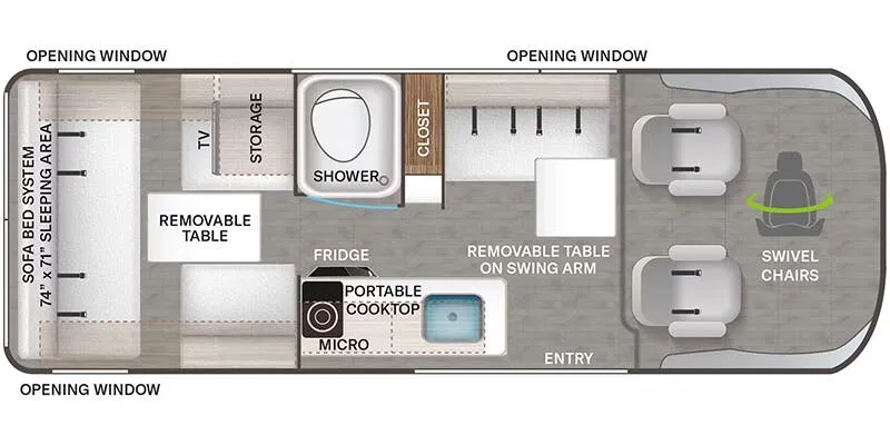 Thor Motor Coach Sequence 20J floor plan