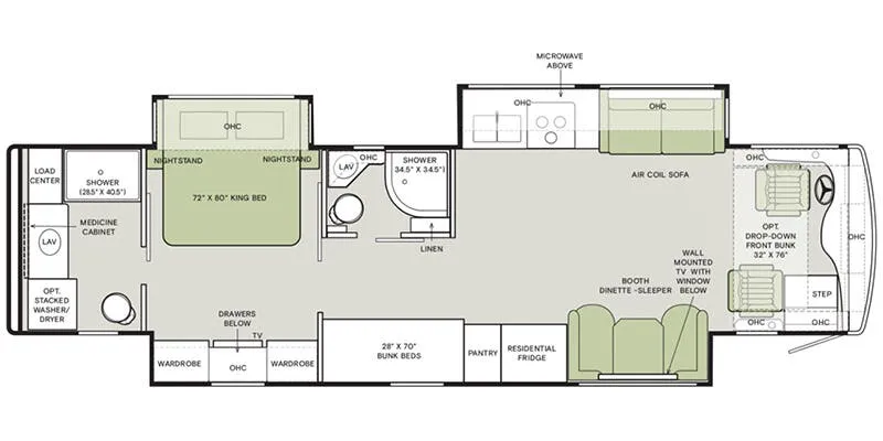 2026 Tiffin Byway 38 BL - Floor plan