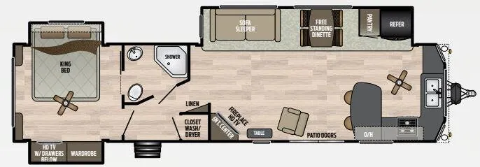 Keystone Residence 40FKSS floor plan