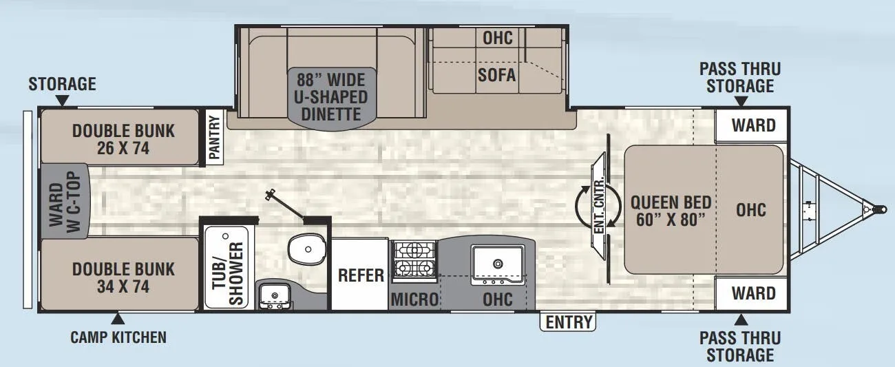 Coachmen Freedom Express Liberty Edition 292BHDSLE floor plan