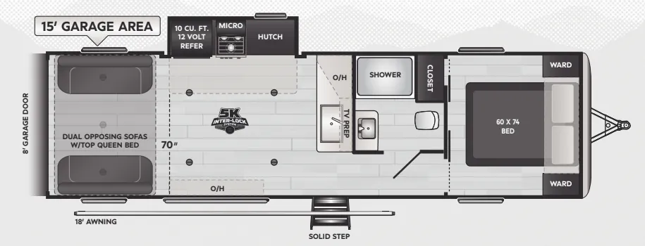 Keystone Impact 2915 floor plan