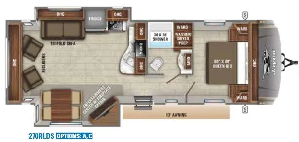Jayco Eagle HT 270RLDS floor plan