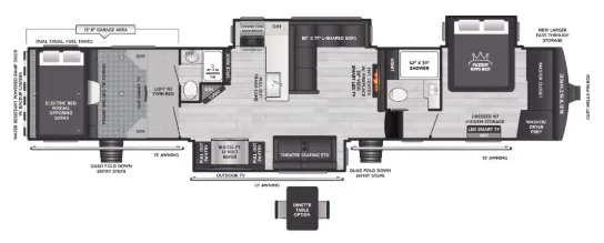 Keystone Fuzion 432 floor plan