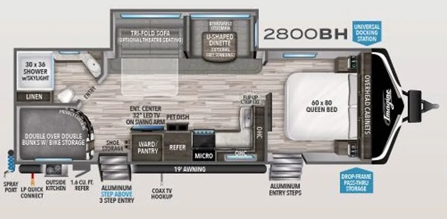 Grand Design Imagine 2800BH floor plan
