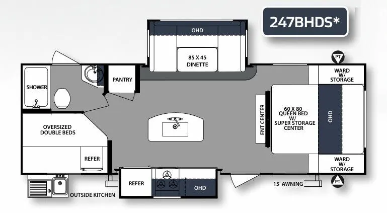 Forest River Surveyor Luxury 247BHDS exterior