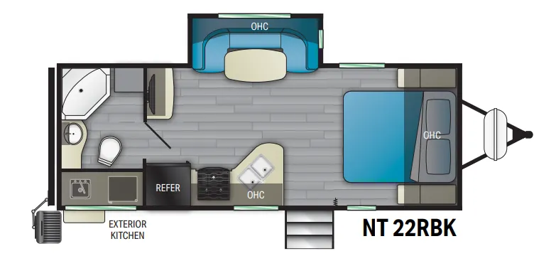 Heartland North Trail 22RBK floor plan