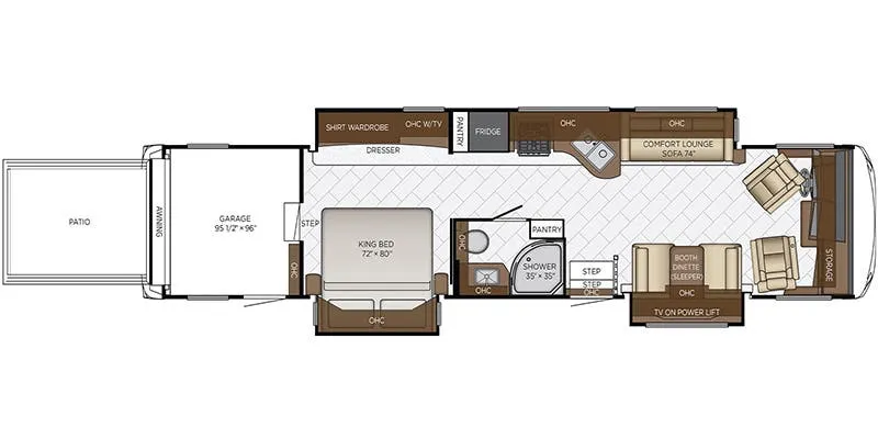 Newmar Canyon Star 3957 floor plan