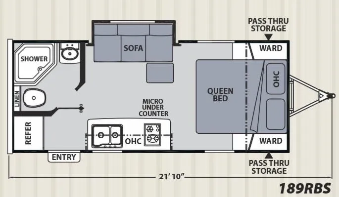 Coachmen Apex Nano 189RBS floor plan