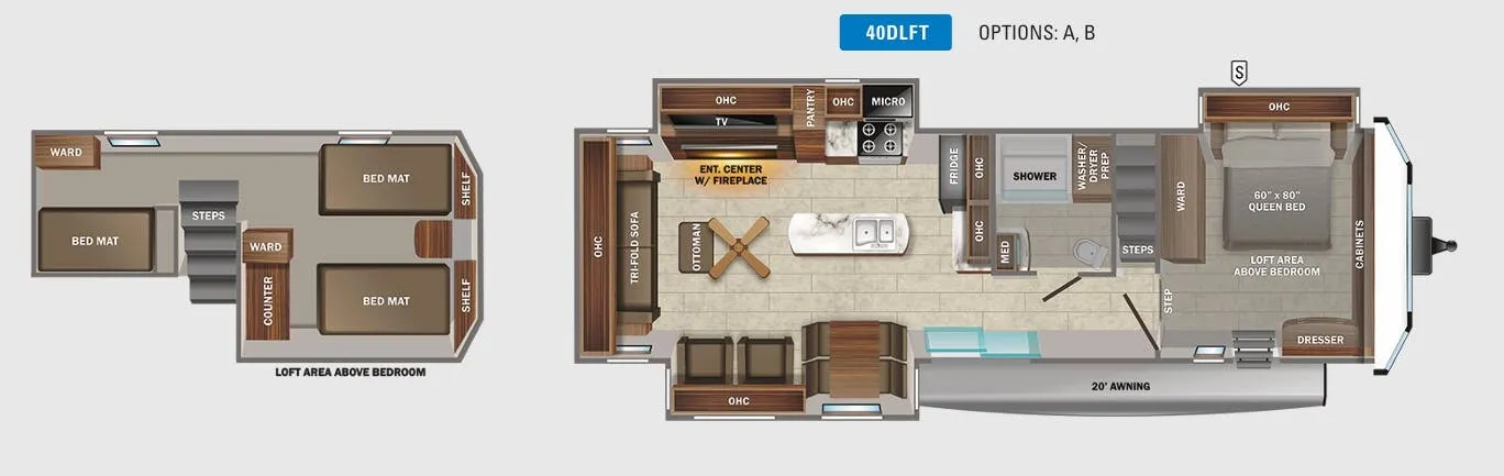 Jayco Jay Flight Bungalow 40DLFT floor plan