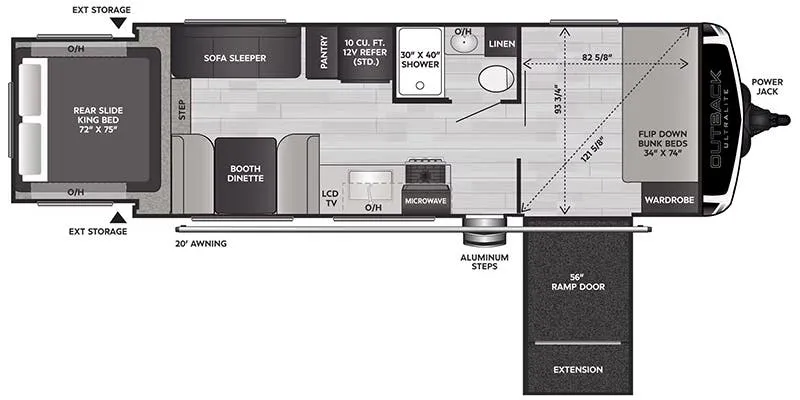 Keystone Outback Ultra-Lite Ultra-Lite 240URS floor plan