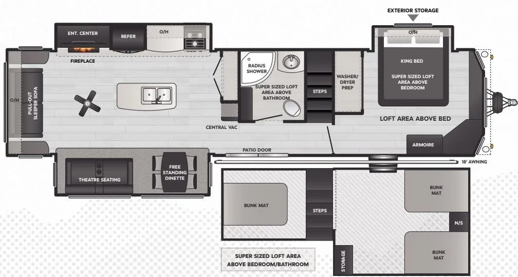 Keystone Retreat 39FLFT floor plan