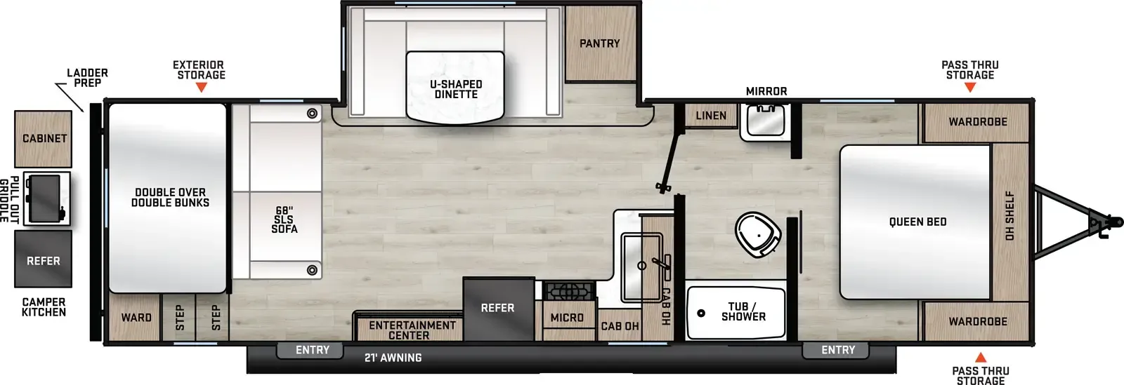Coachmen Catalina Summit Series 8 271DBS floor plan