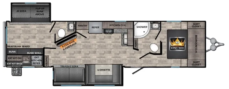 CrossRoads Volante 33DB floor plan