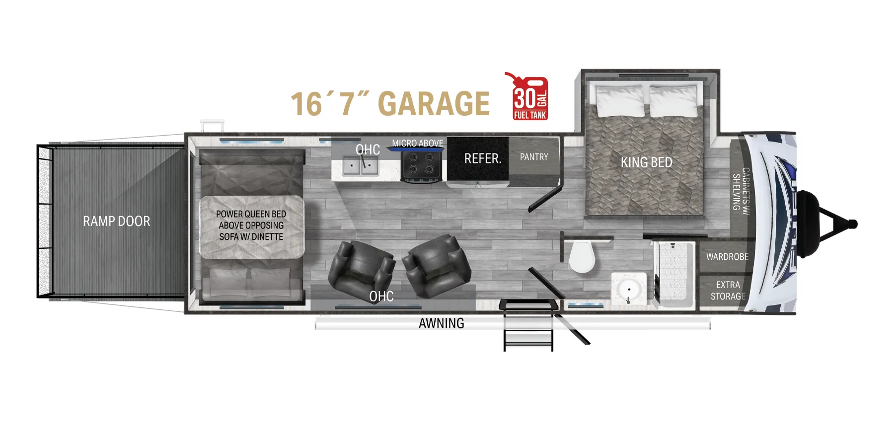 Heartland Fuel Travel Trailer F-255 floor plan