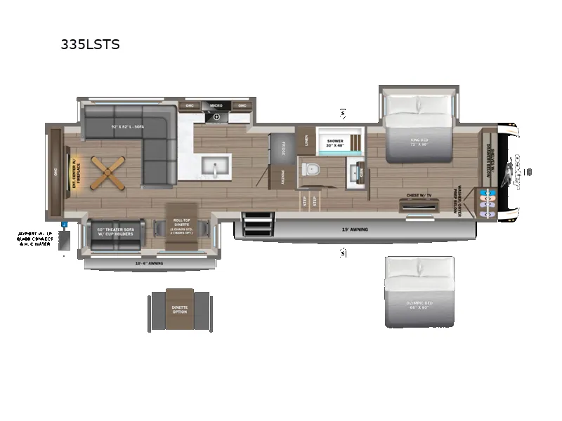 2026 Jayco Eagle 335LSTS - Floor plan