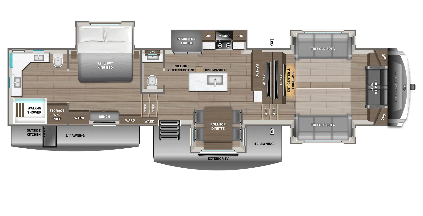 Jayco Pinnacle 39FLOK floor plan