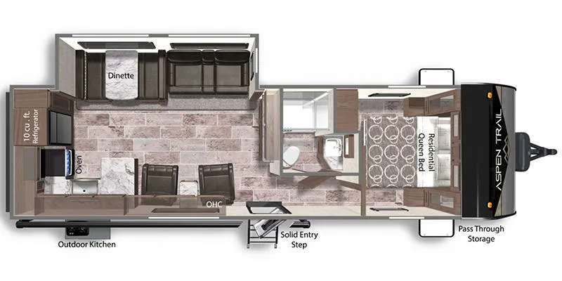 Dutchmen Aspen Trail 2880RKSWE floor plan