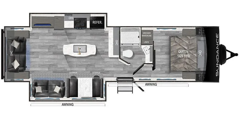 Heartland Sundance Ultra-Lite SDTT 293 RL floor plan