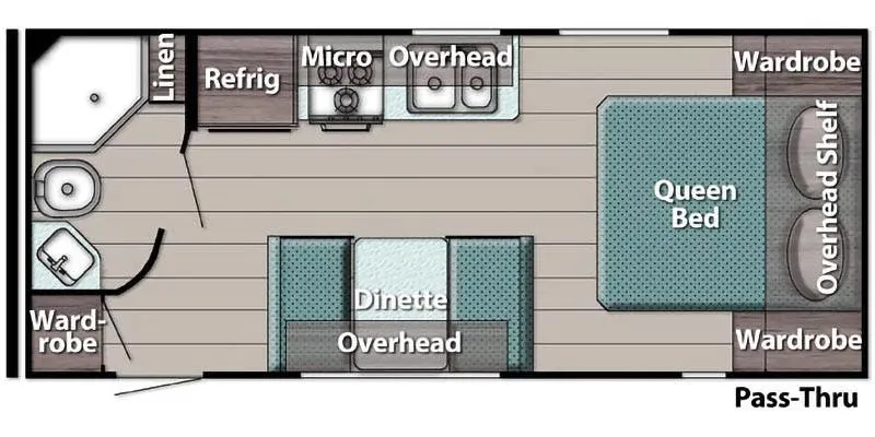Gulf Stream Ameri-Lite 218MB floor plan