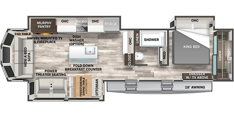 2024 Forest River Cedar Creek Cottage 40CRS floor plan