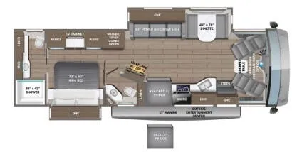 Entegra Coach Emblem 36U floor plan