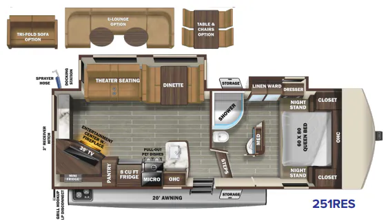 Starcraft Telluride 251RES floor plan