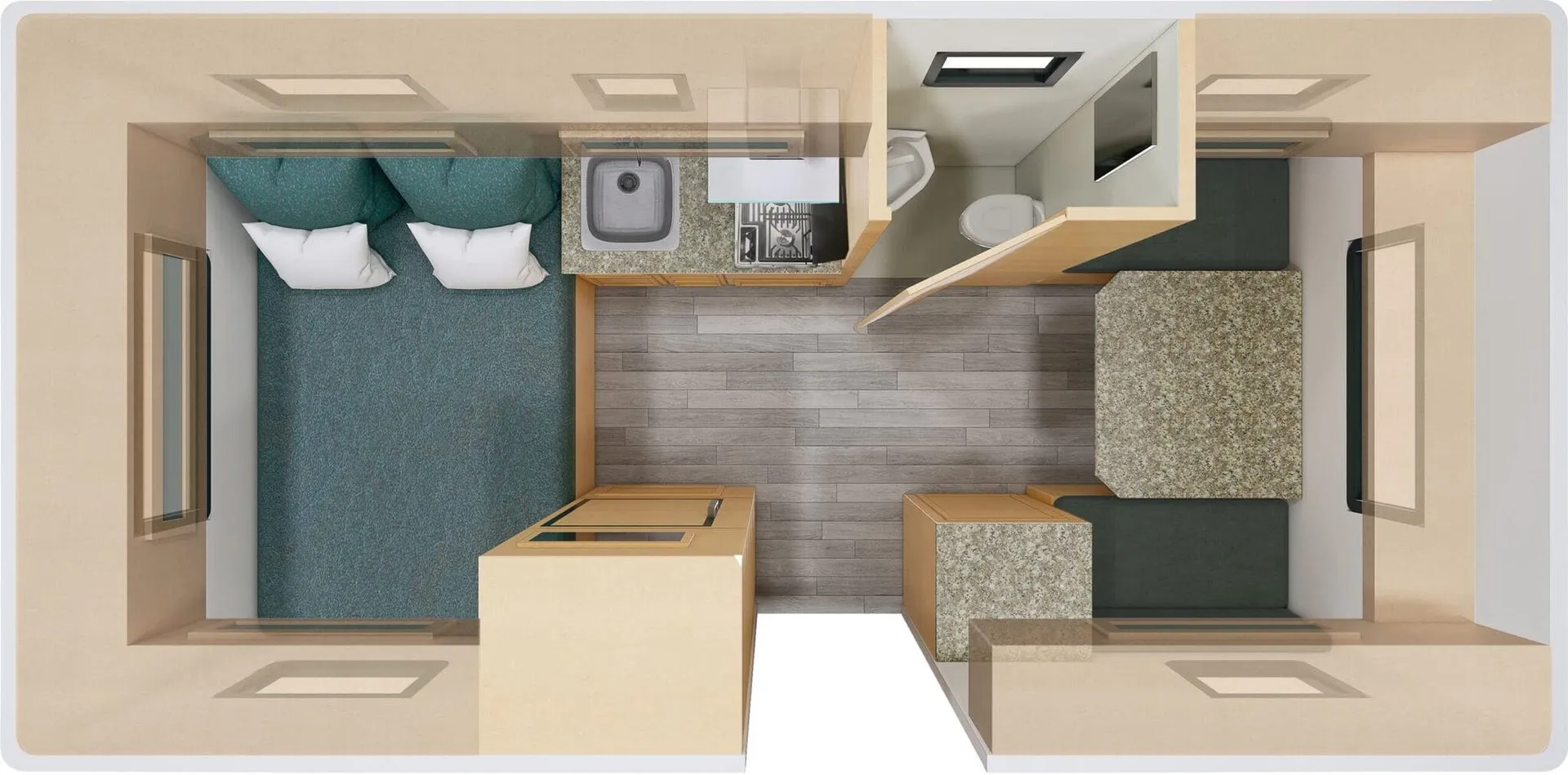 Escape Trailer Escape 17B 17B F2 floor plan