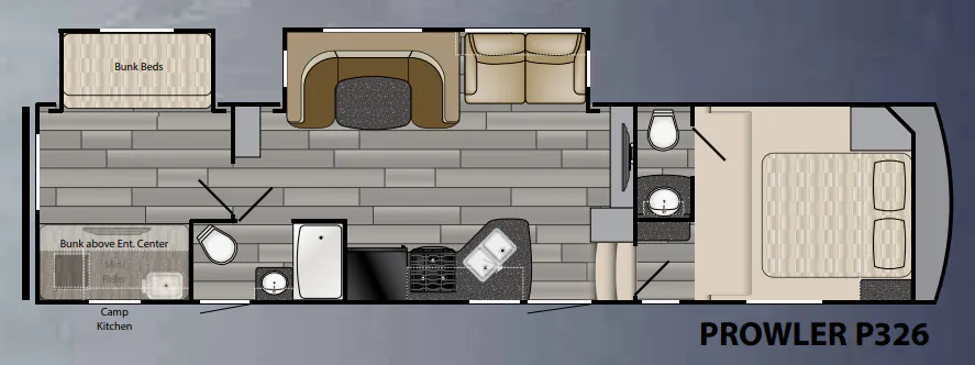 Heartland Prowler P326 floor plan