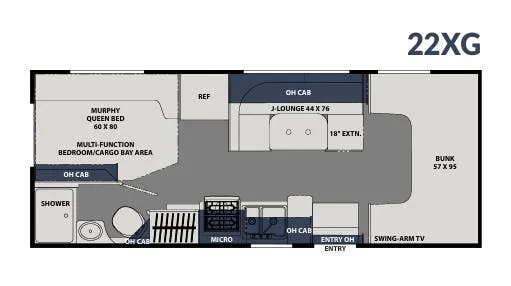 Coachmen Freelander Value Leader 22XG floor plan
