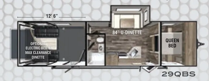 Forest River XLR Boost 29QBS floor plan