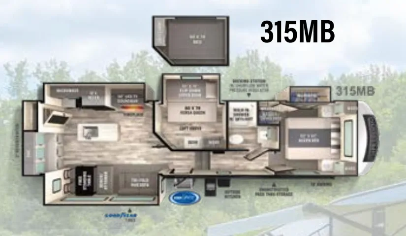 Forest River Impression 315MB floor plan
