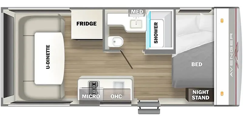 Prime Time Avenger LT 16RD floor plan