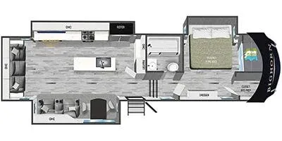 Heartland Bighorn 3215RL floor plan