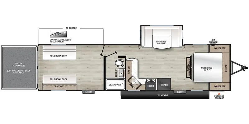 Forest River Aurora 29ATH floor plan