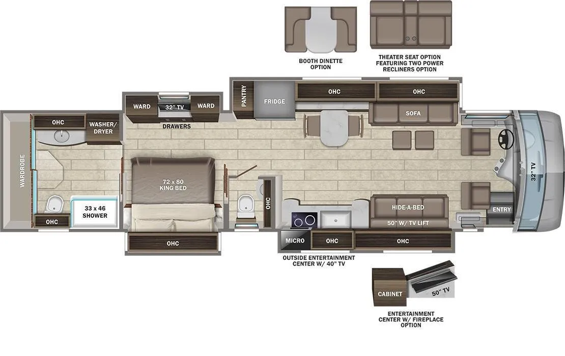 2022 Entegra Coach Anthem 44W - Floor plan