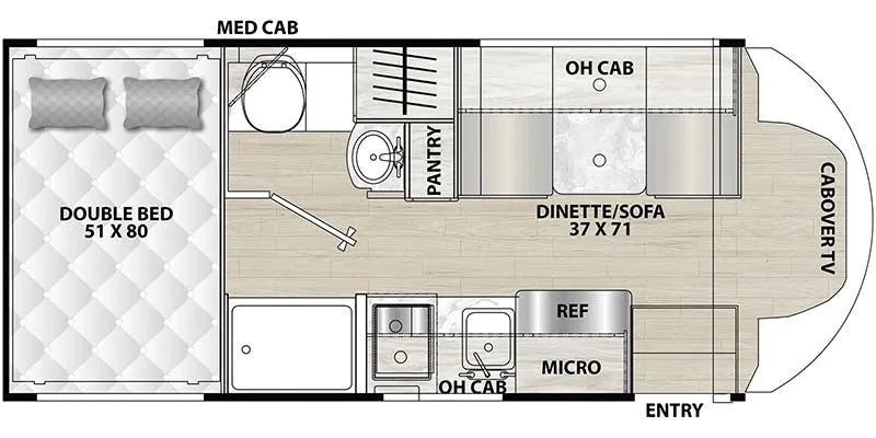 2024 Coachmen Cross Trail EV 20XG - Floor plan