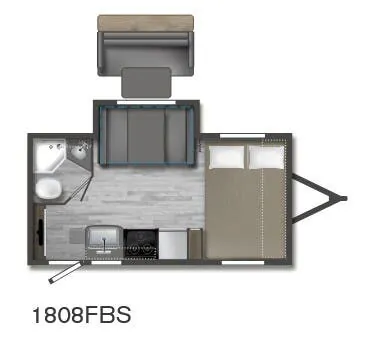 Winnebago Micro Minnie 1808FBS floor plan