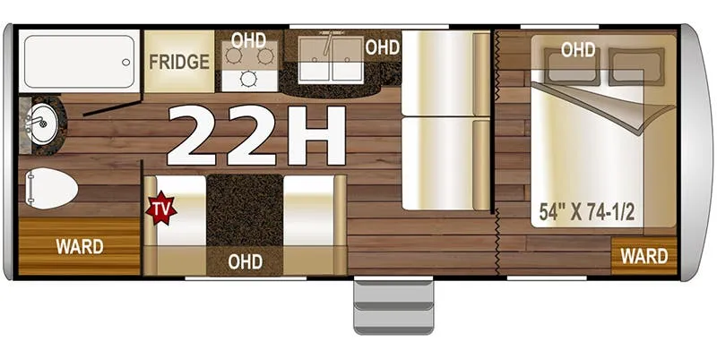 Northwood Nash 22H floor plan