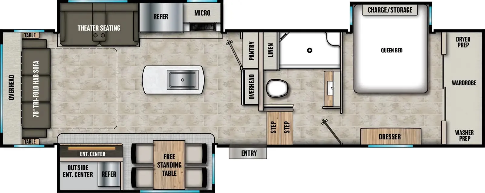 2026 Coachmen Chaparral 298RLS - Floor plan