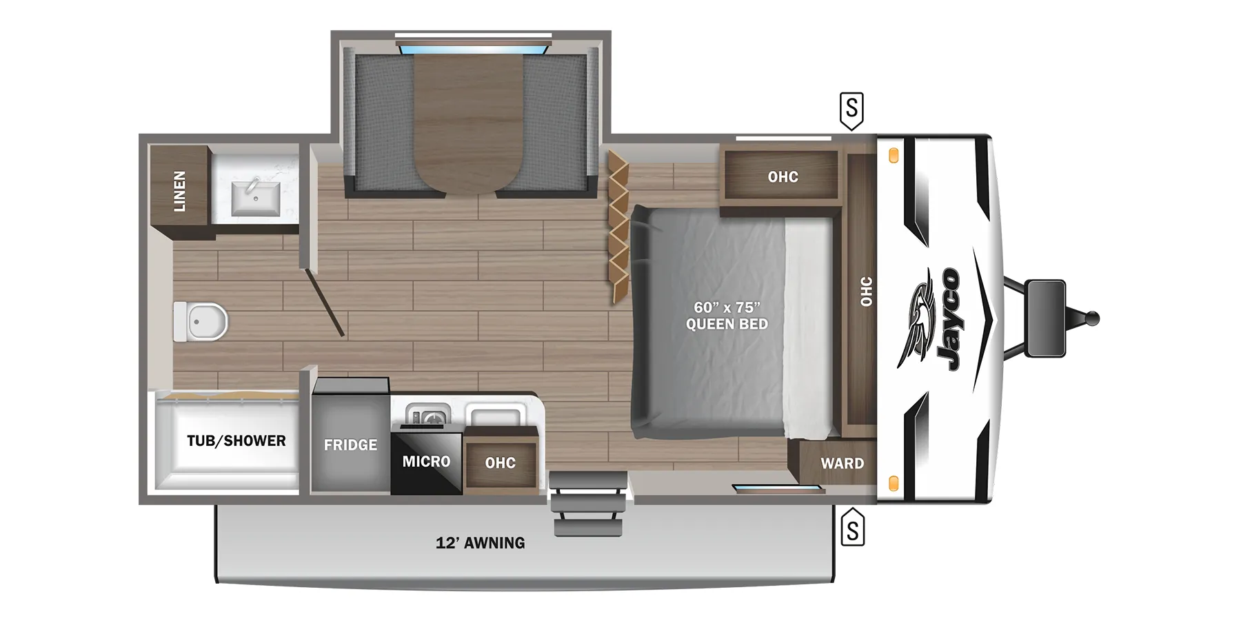 Jayco Jay Flight SLX 183RBW floor plan