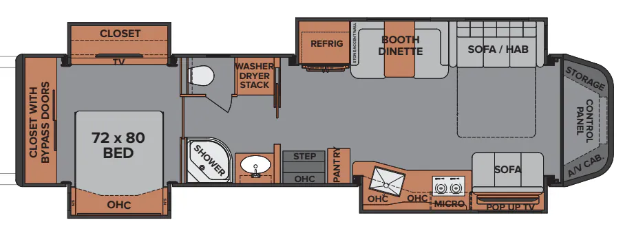 Renegade RV Ikon i4534MM floor plan