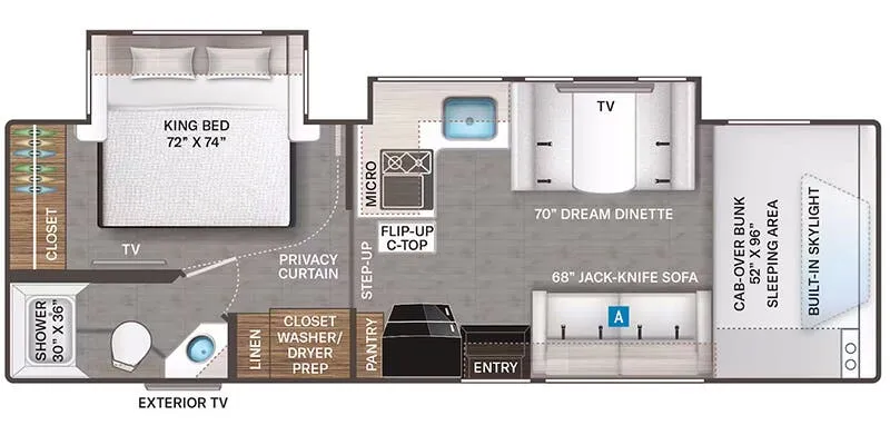 Thor Motor Coach Echelon KW29 floor plan