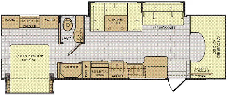Fleetwood Jamboree 31U floor plan