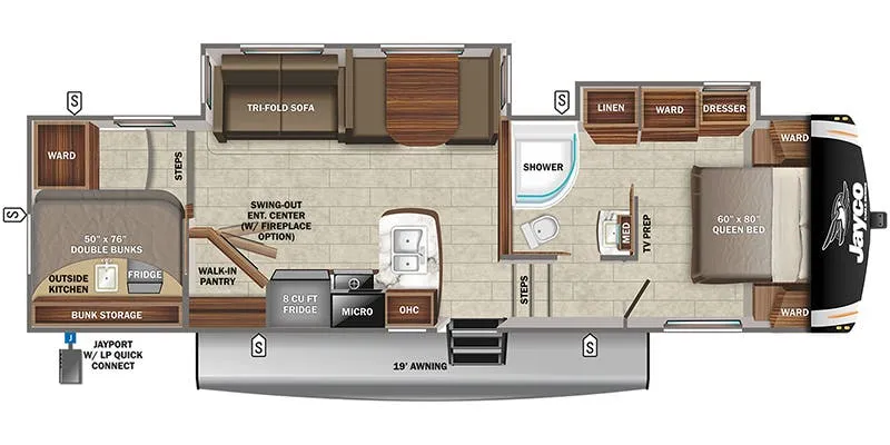 2022 Jayco Eagle HT 29.5BHDS - Floor plan