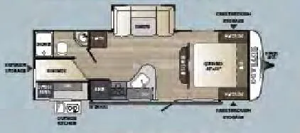 Keystone Outback Ultra-Lite 255UBH floor plan