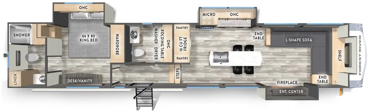 2026 Forest River Cardinal 37PUB - Floor plan