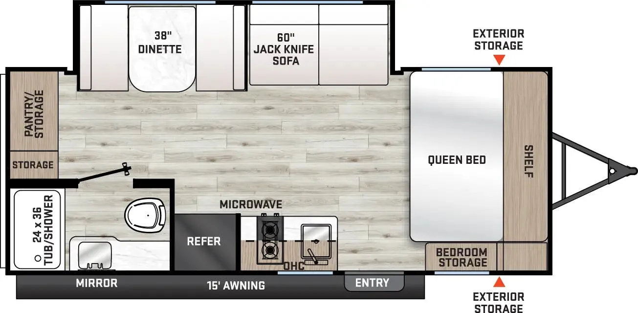 Coachmen Catalina Summit Series 7 7 184MKS floor plan