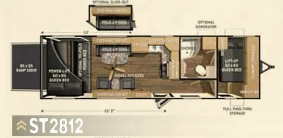 Cruiser RV Stryker ST 2812 floor plan