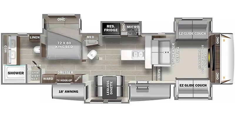 Prime Time Sanibel 3802FLWB floor plan